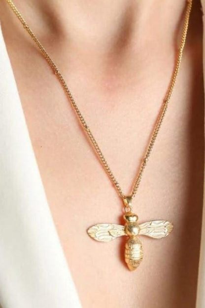 18K Gold Plated Bee Necklace