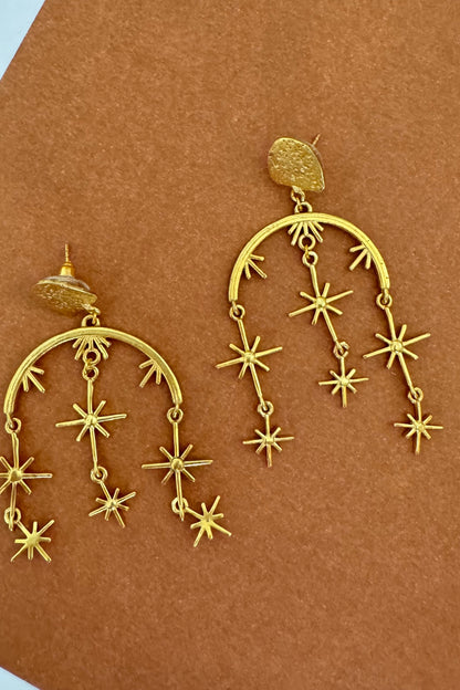 18K Gold Plated Star Hangings