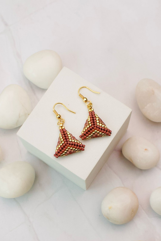 Japanese Miyuki Delica Beads Earrings Drop