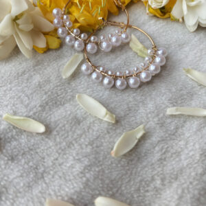 Korean Style Pearl Hoop