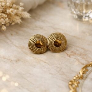 Disc Stud Earring
